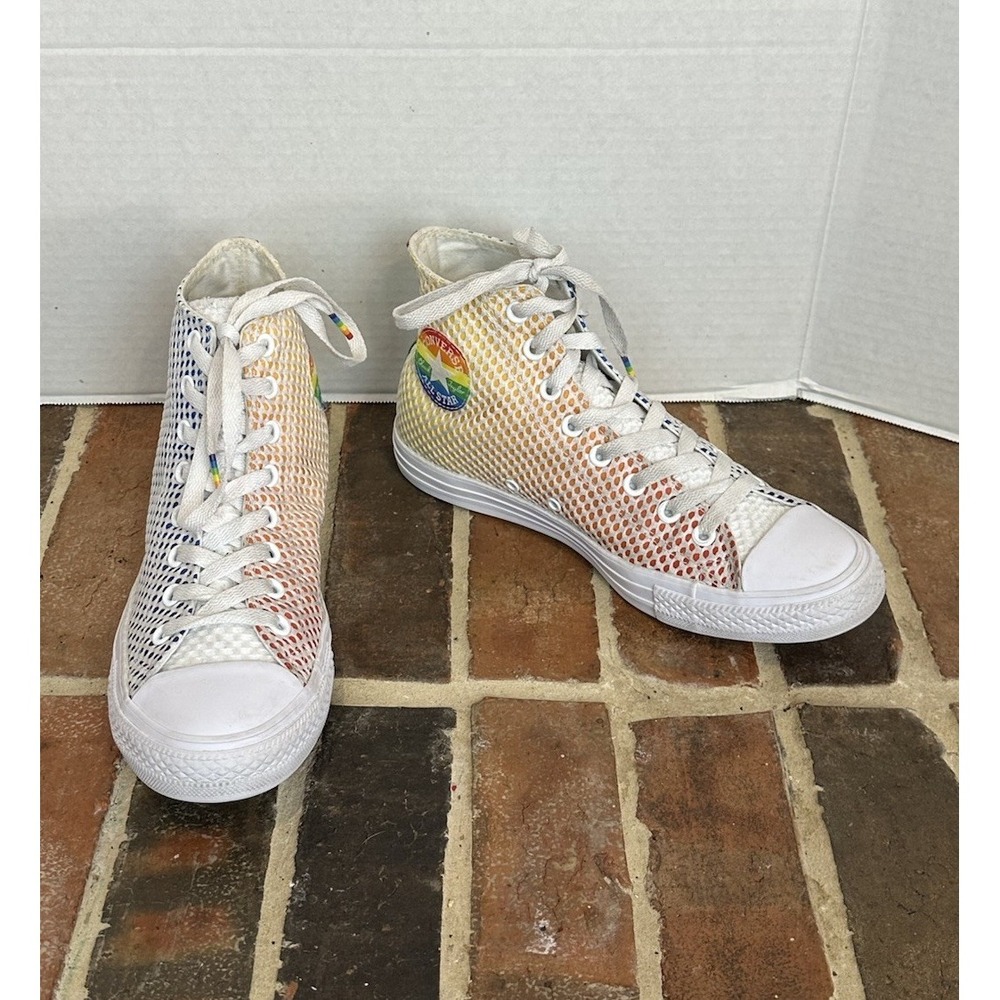 Converse Chuck Taylor All Star Pride Mesh High Top Sneakers Men's 8.5 Women 10.5
